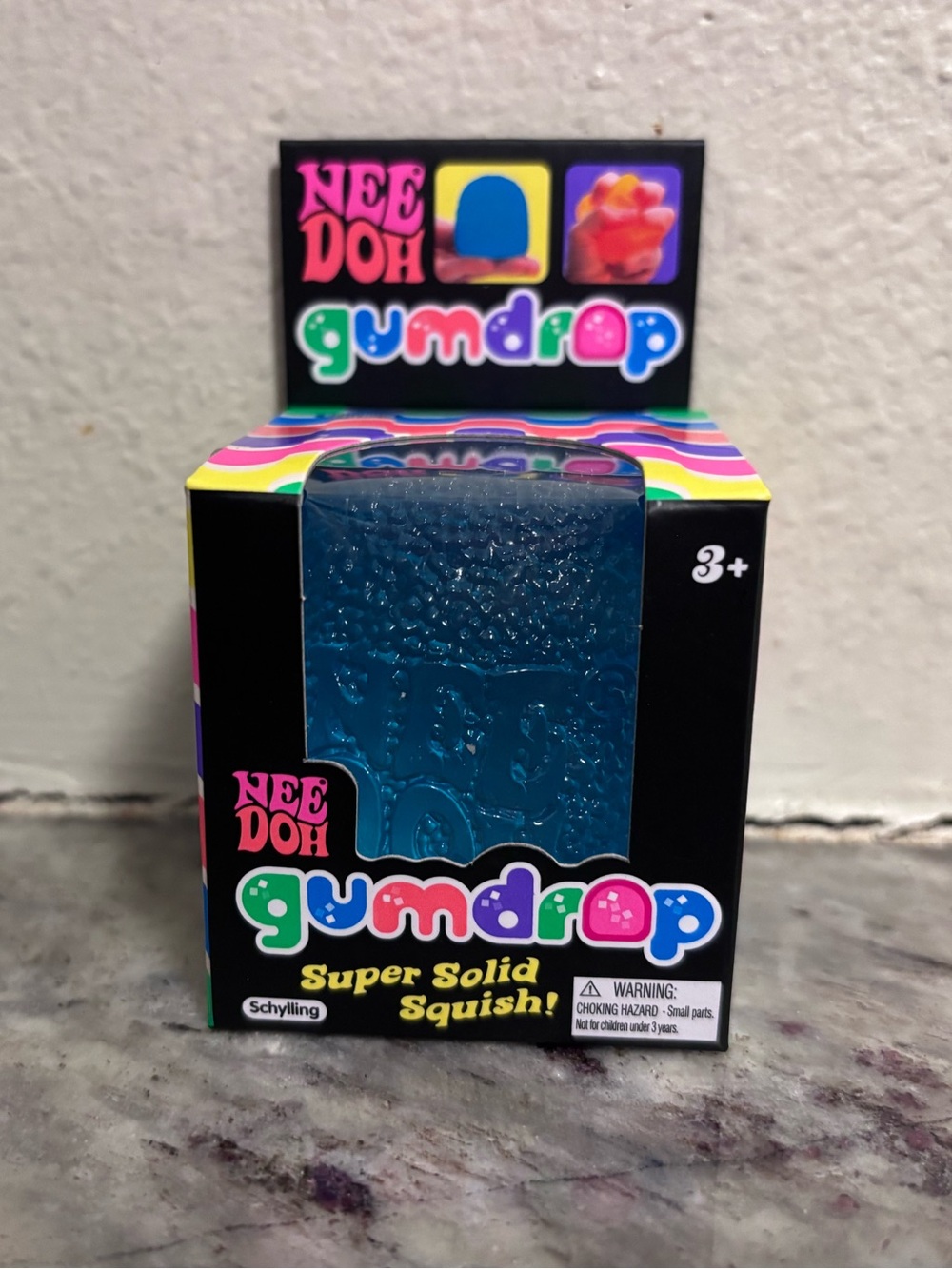 NeeDoh Gumdrop Super Solid Squish - Blue